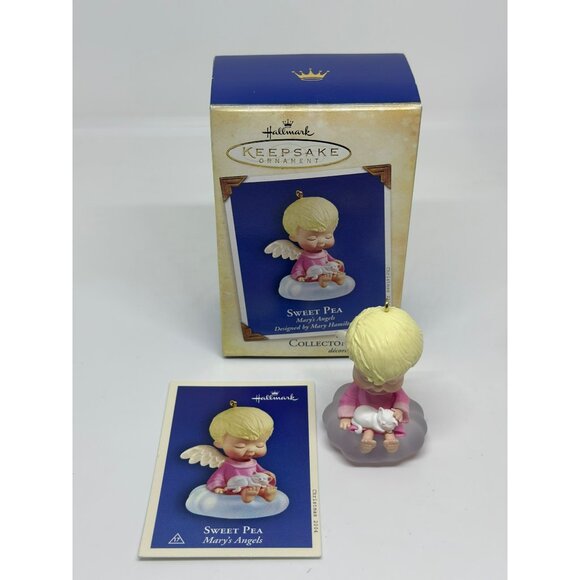 VTG 2004 Hallmark Ornament Sweet-Pea 17th in the Mary's Angels Series Keepsake - Picture 1 of 5